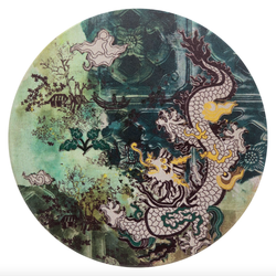 Jade Dragon Coaster by Deborah McKellar