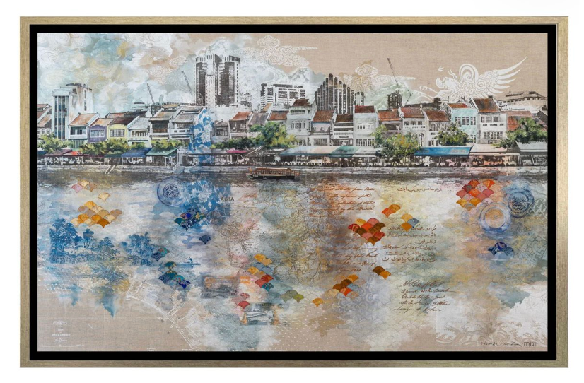 The Singapore River - Canvas Print