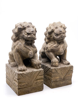 Pair of Chinese Stone Lions