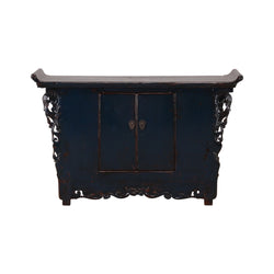 Antique Dark Blue Shanxi Cabinet with 2 Doors