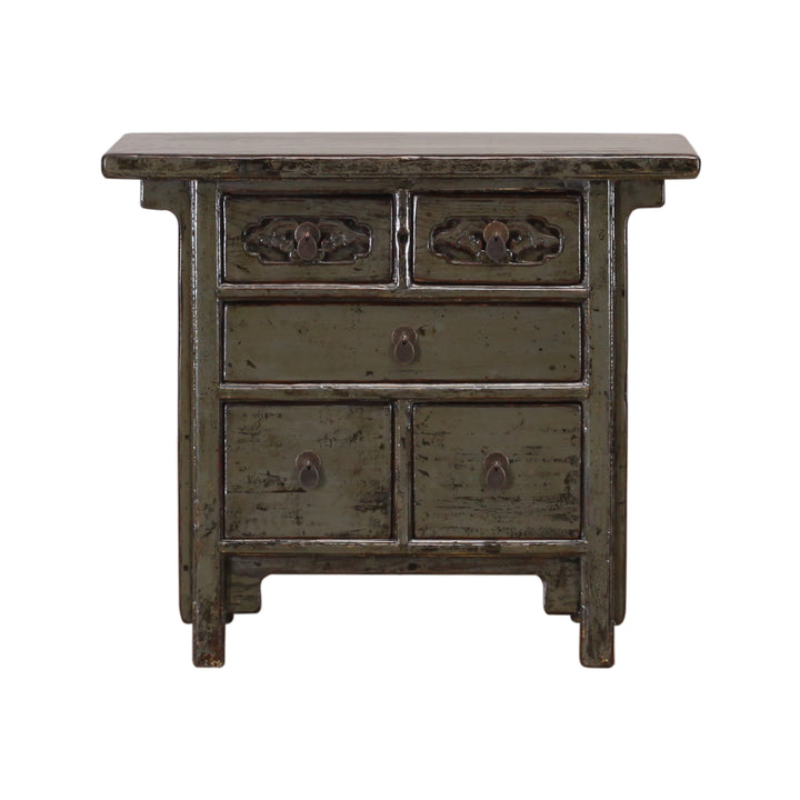 Antique Grey Green Shanxi Cabinet