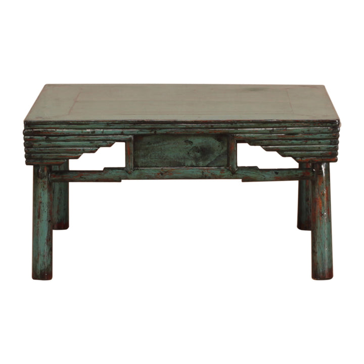 Antique Blue-Green Shandong Coffee Table