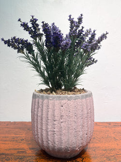 Emma Pot with Lavender by Emperor's Attic X SilkFlower Singapore