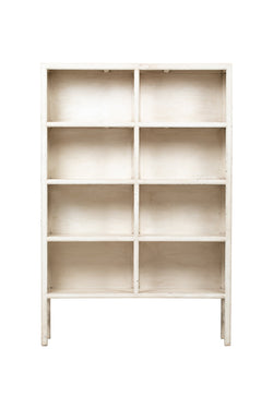 Large White Chinese Bookcase