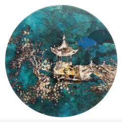 Chinese Pagoda Coaster by Deborah McKellar