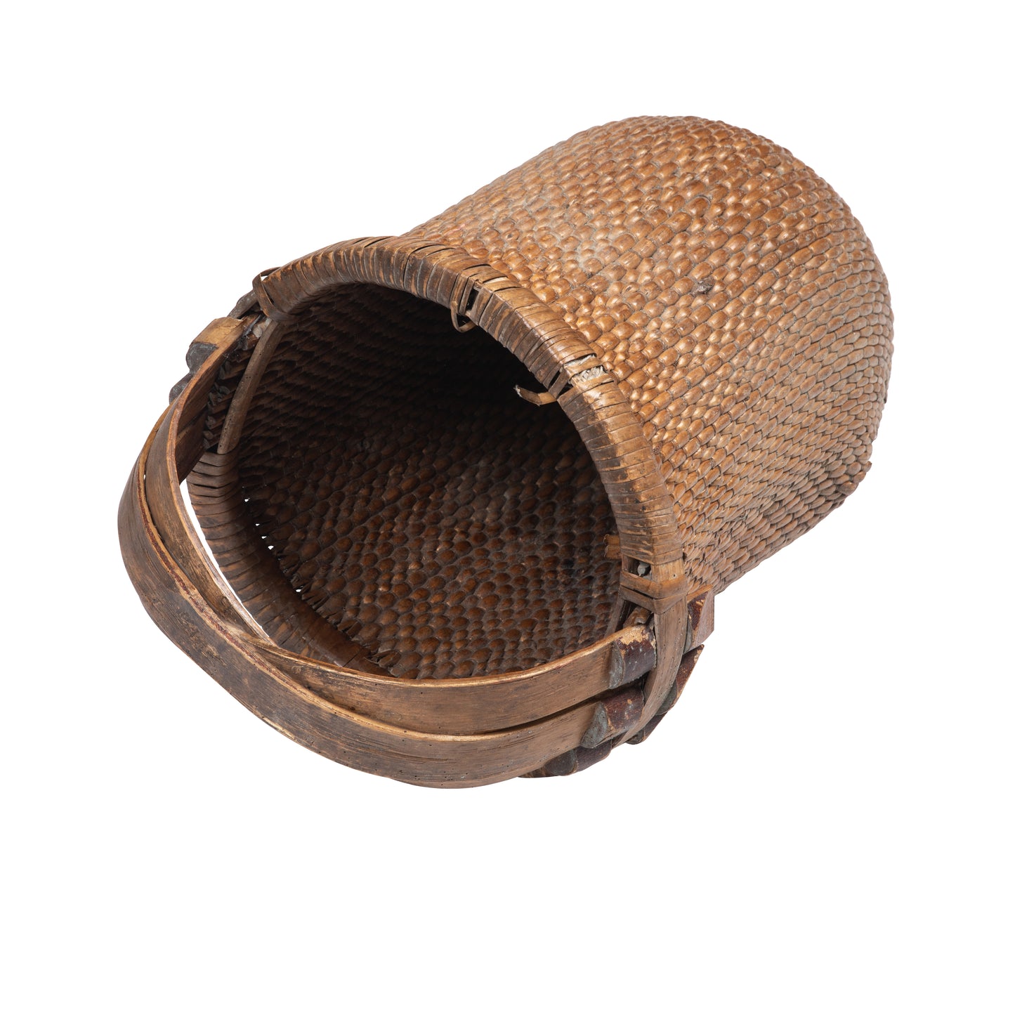 Vintage Rattan Basket 1 From Northern China