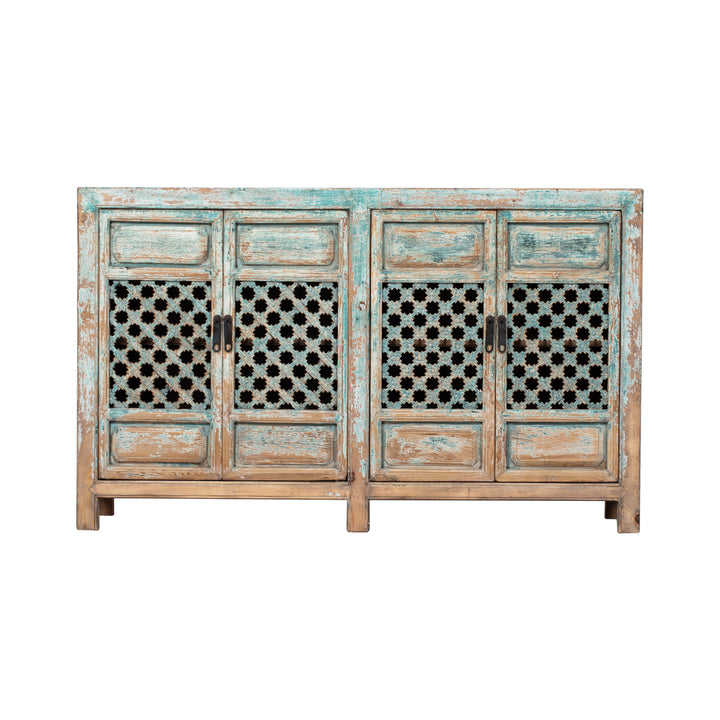 Washed Blue-White Tianjin Cabinet